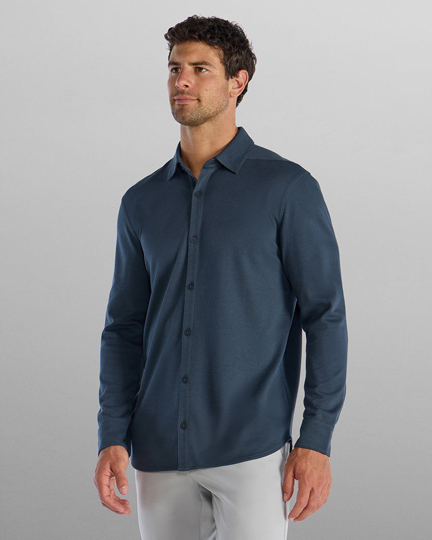 Bayside Oxford Long Sleeve Button Down