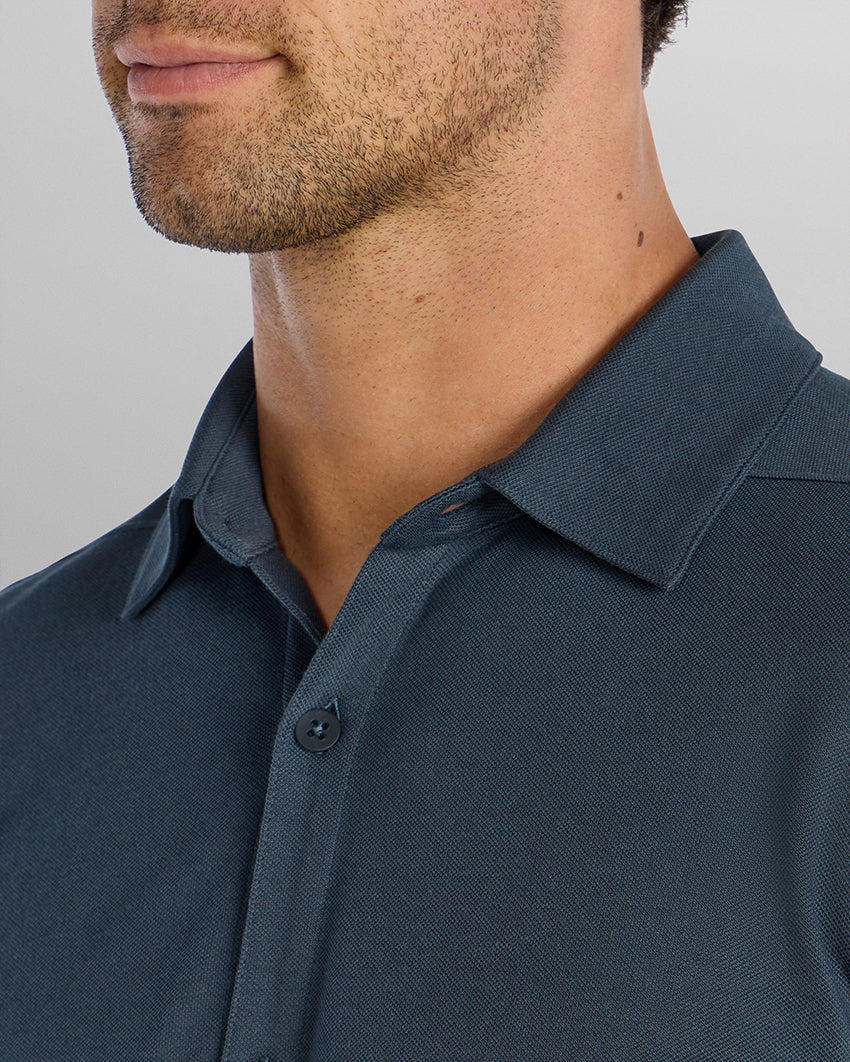 Bayside Oxford Long Sleeve Button Down