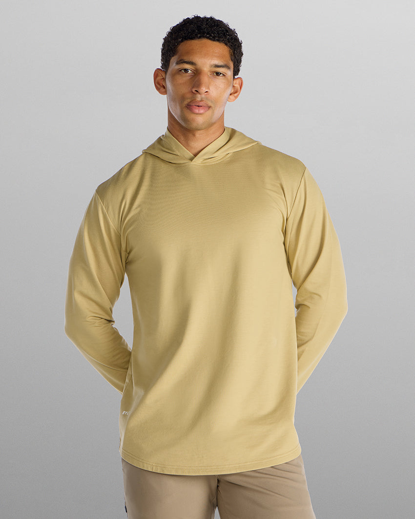 Hooded Drop-Cut Long Sleeve