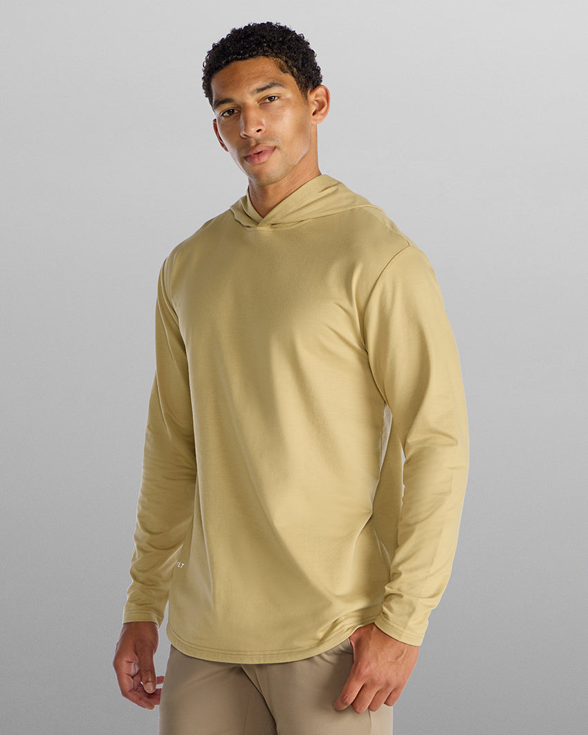 Hooded Drop-Cut Long Sleeve