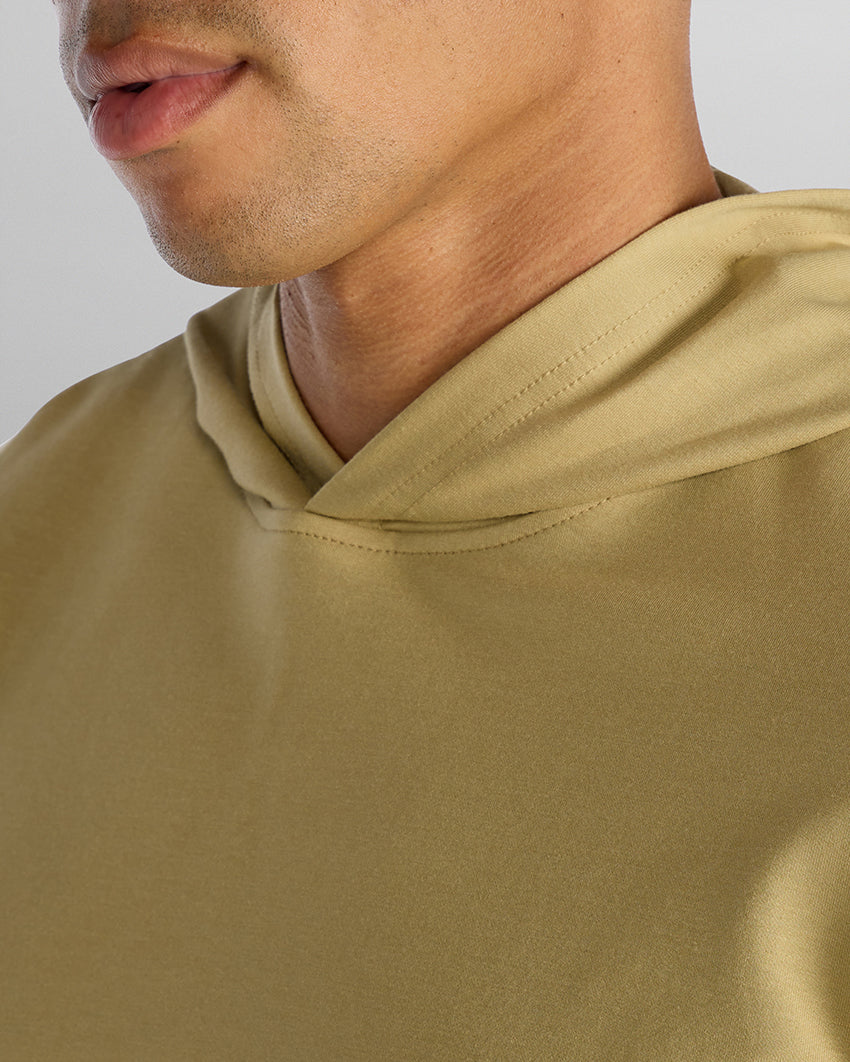 Hooded Drop-Cut Long Sleeve