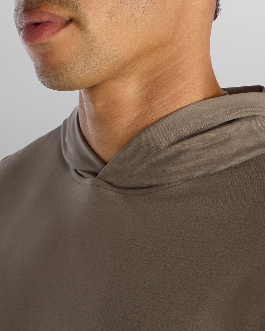 Hooded Drop-Cut Long Sleeve