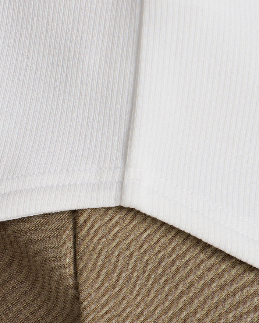 Micro Rib Long Sleeve Polo