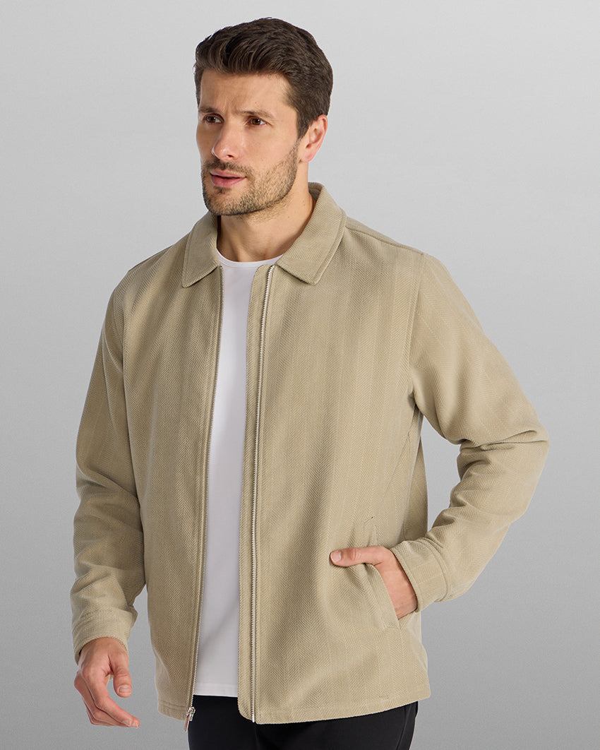 Soft Touch Herringbone Jacket