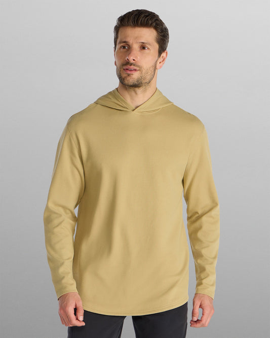 Thermal Hooded Drop-Cut Long Sleeve