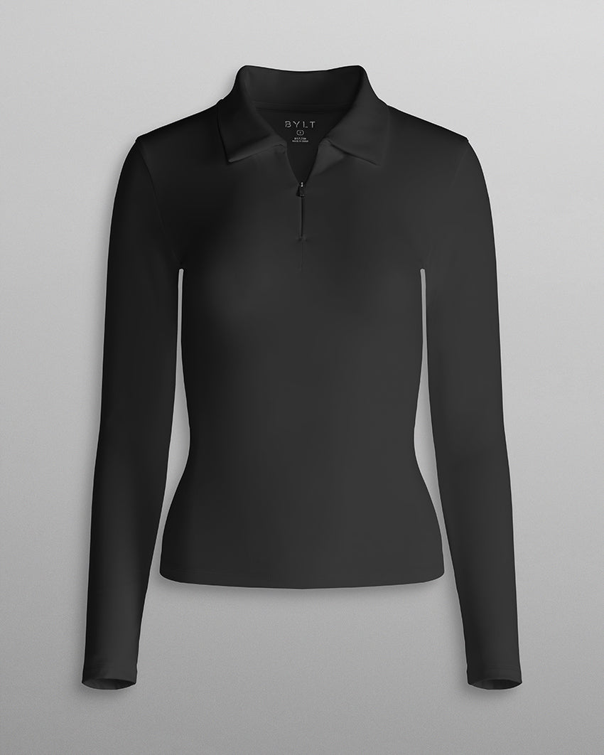 Balm Zip Long Sleeve Polo