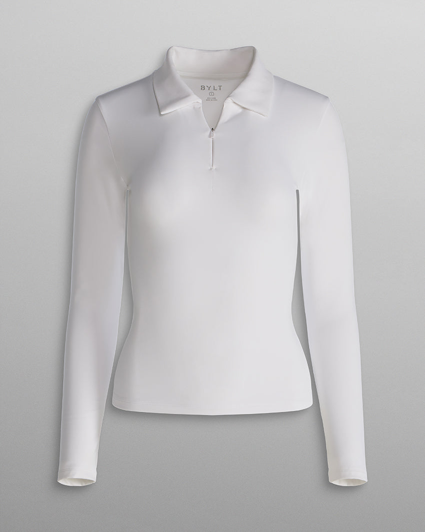 Balm Zip Long Sleeve Polo