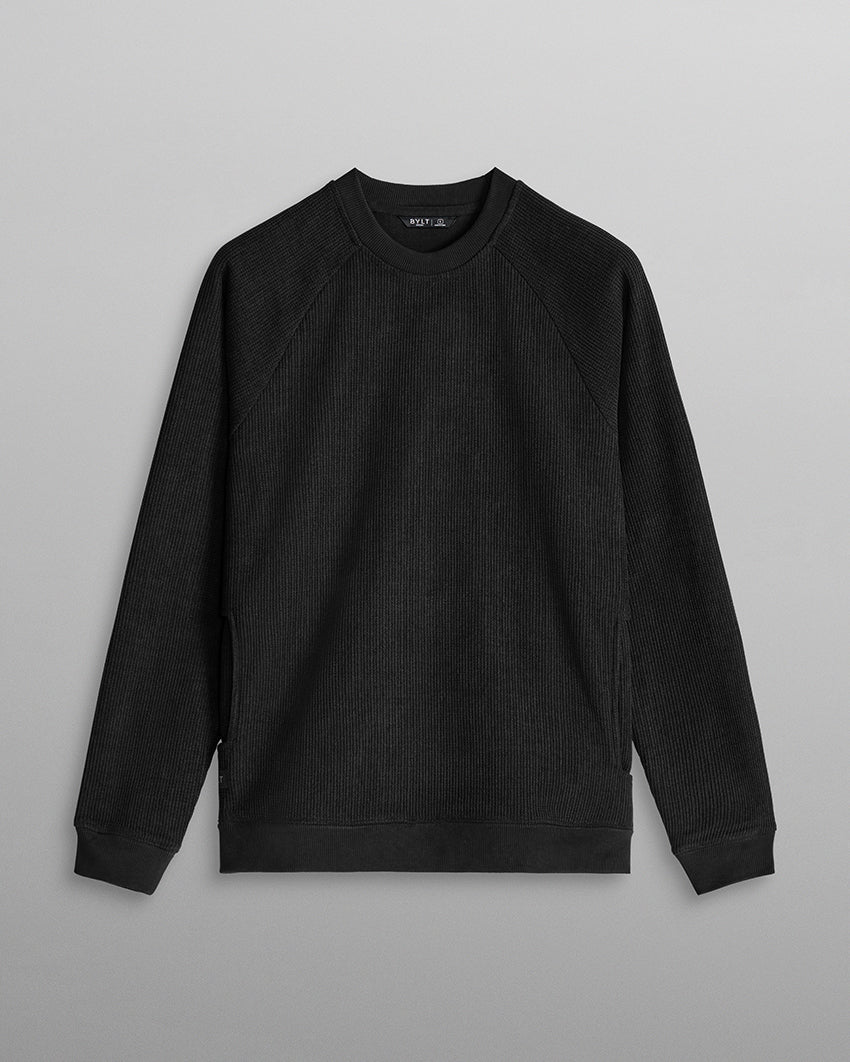 Heavyweight Waffle Crewneck