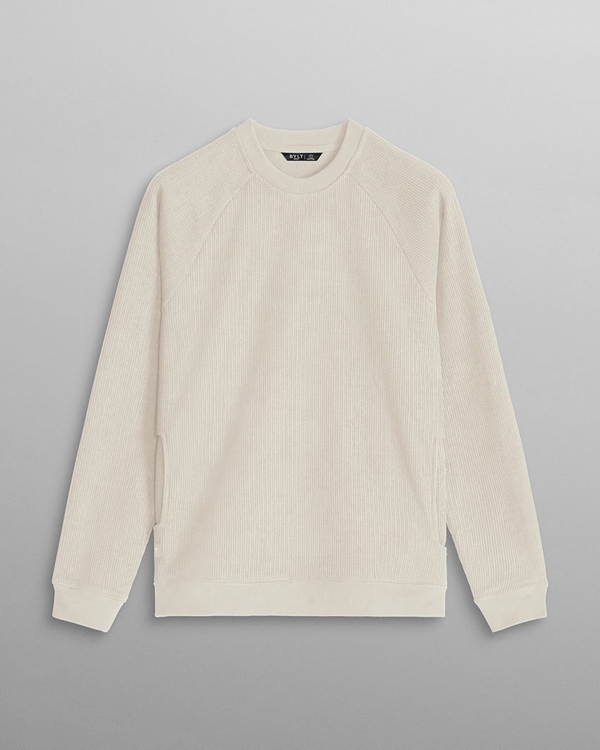 Heavyweight Waffle Crewneck