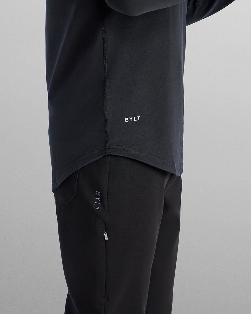 Henley Drop-Cut Long Sleeve: BYLT Signature
