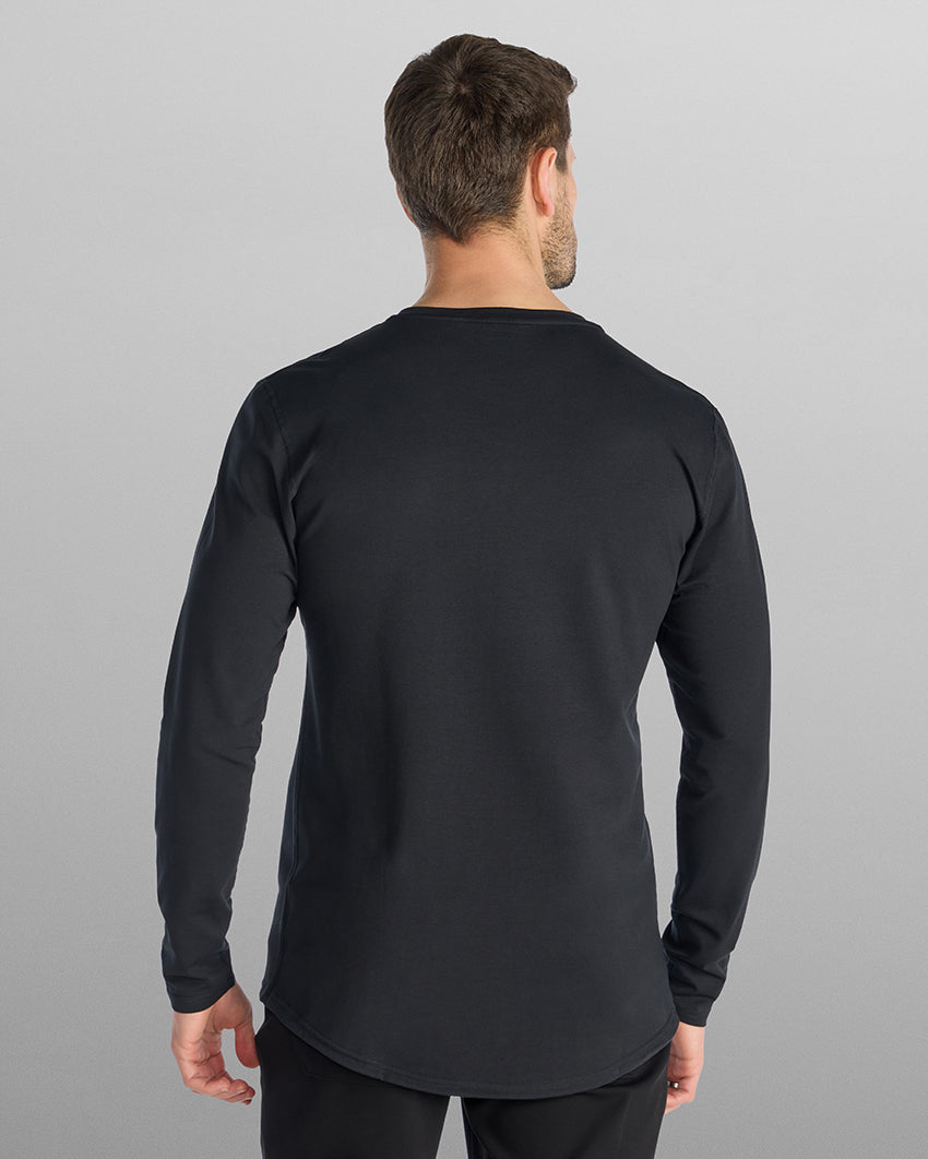 V-Neck Long Sleeve Drop-Cut: LUX