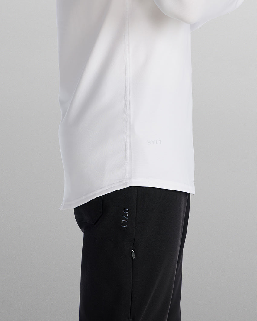 V-Neck Long Sleeve Drop-Cut: LUX