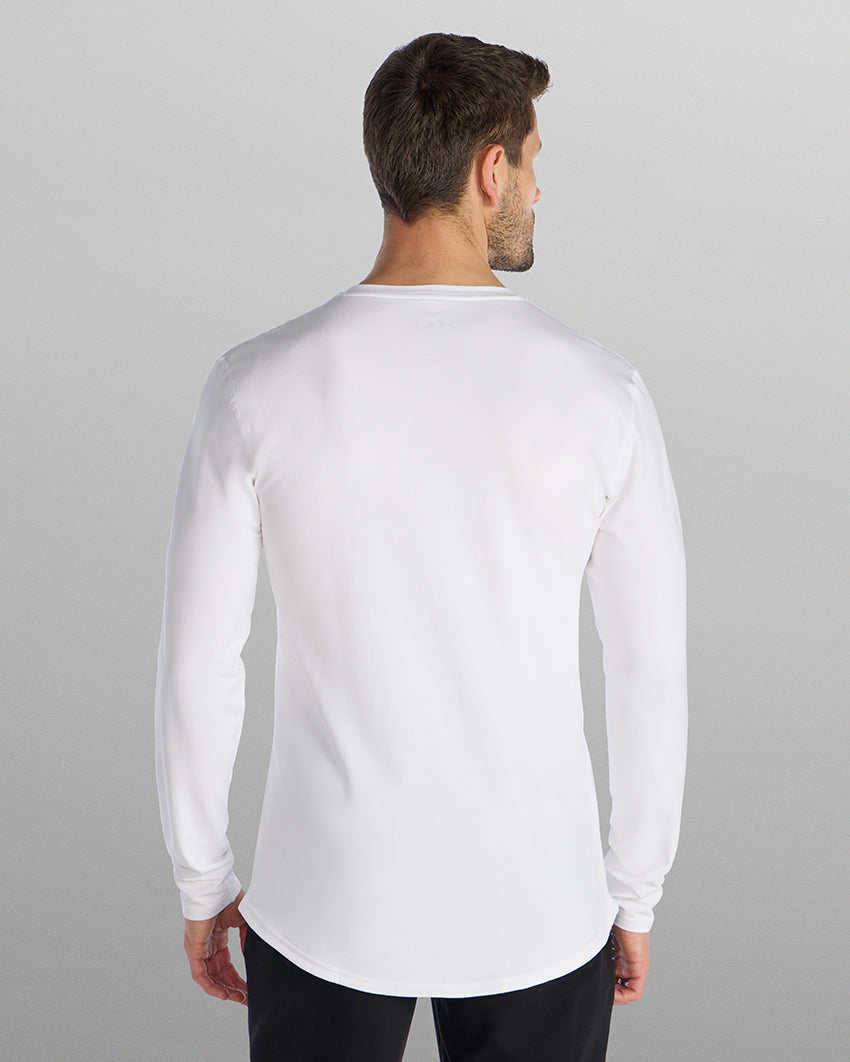 V-Neck Long Sleeve Drop-Cut: LUX