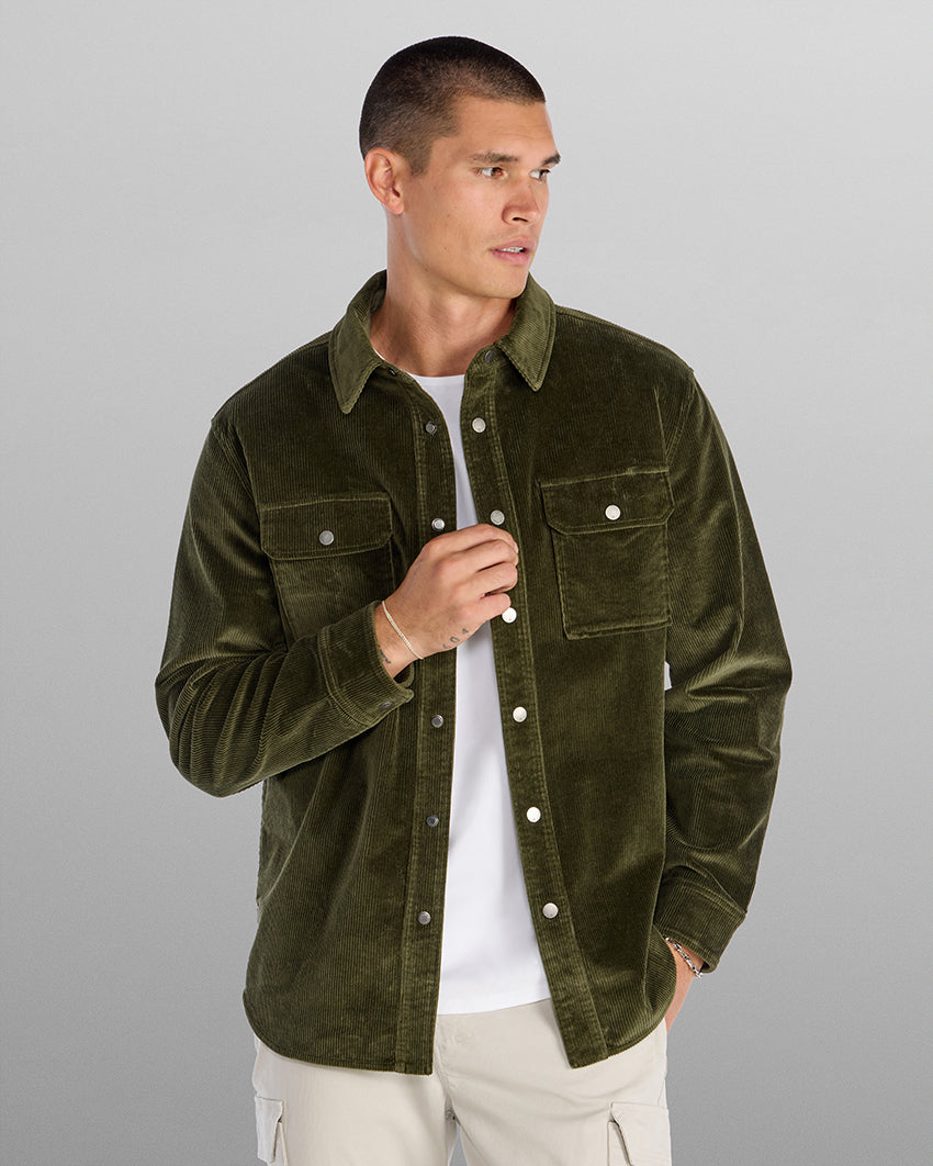 Corduroy Relaxed Overshirt