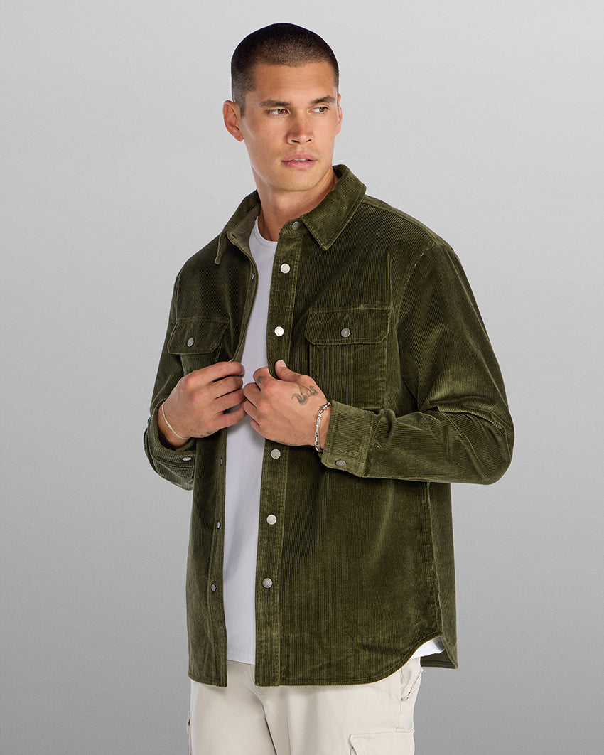 Corduroy Relaxed Overshirt