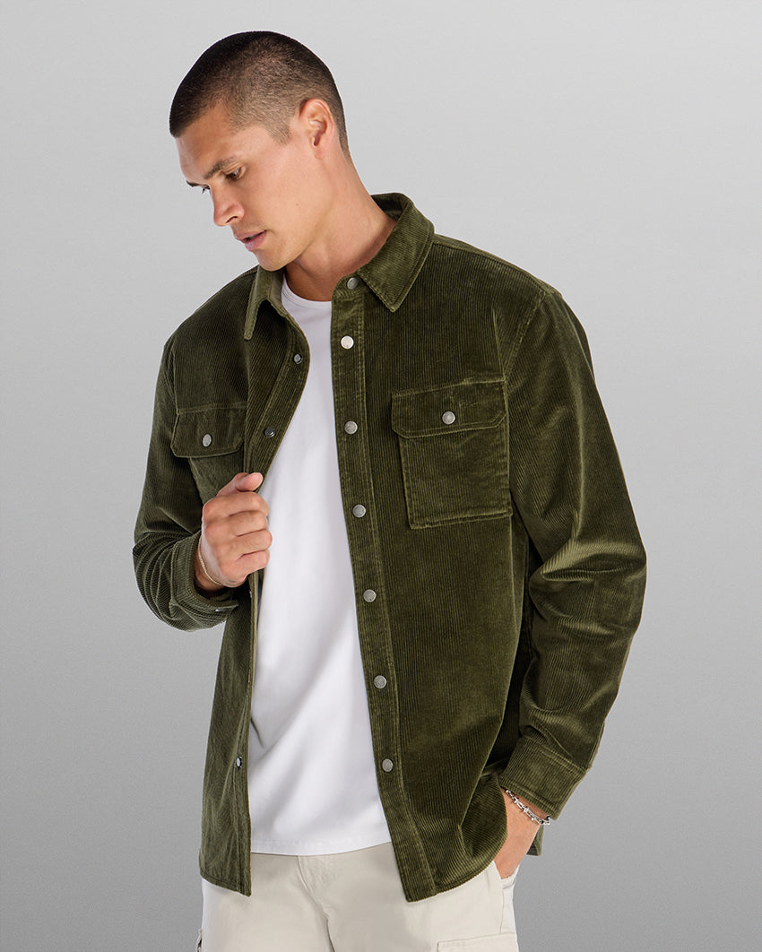 Corduroy Relaxed Overshirt