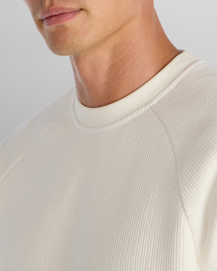 Heavyweight Waffle Crewneck