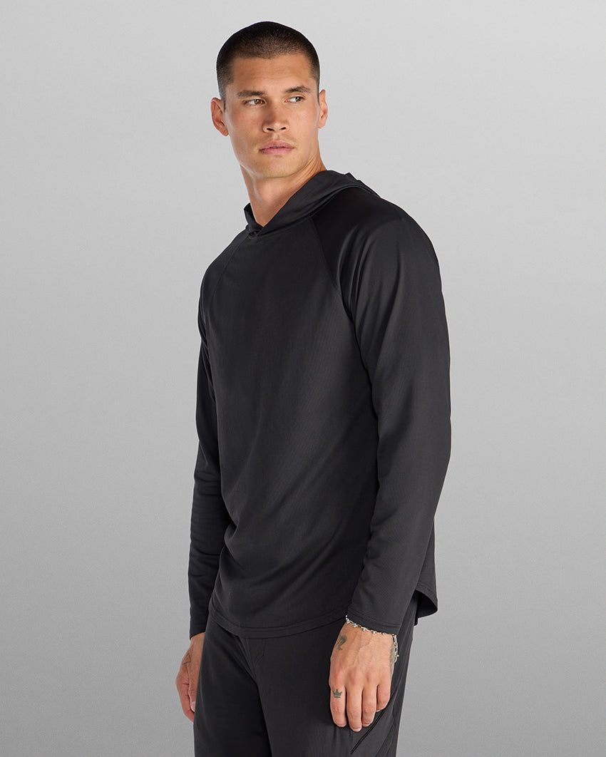 Adaptive Micro Waffle Hooded Drop-Cut