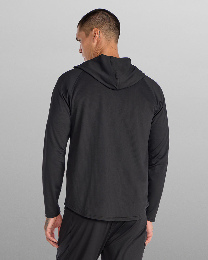 Adaptive Micro Waffle Hooded Drop-Cut