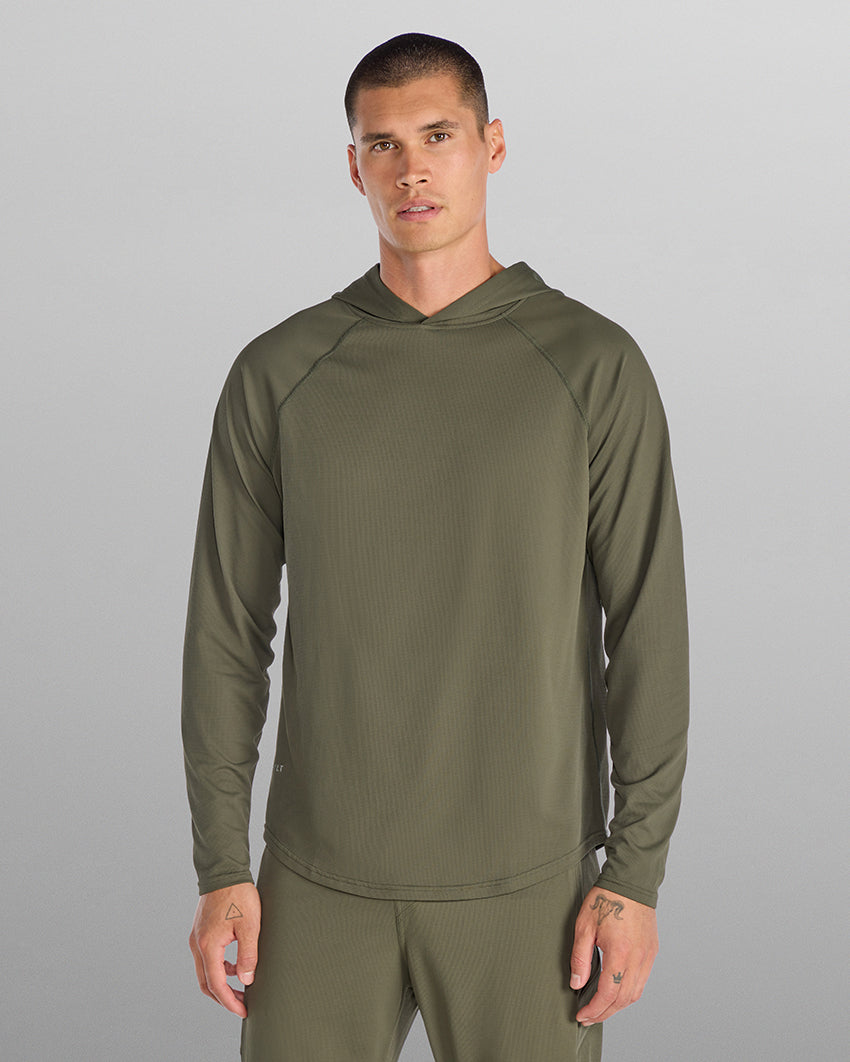 Adaptive Micro Waffle Hooded Drop-Cut