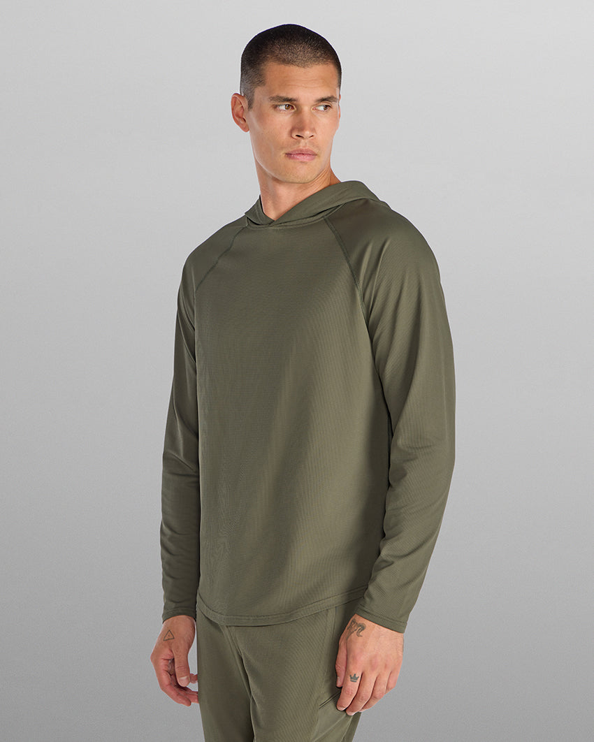 Adaptive Micro Waffle Hooded Drop-Cut