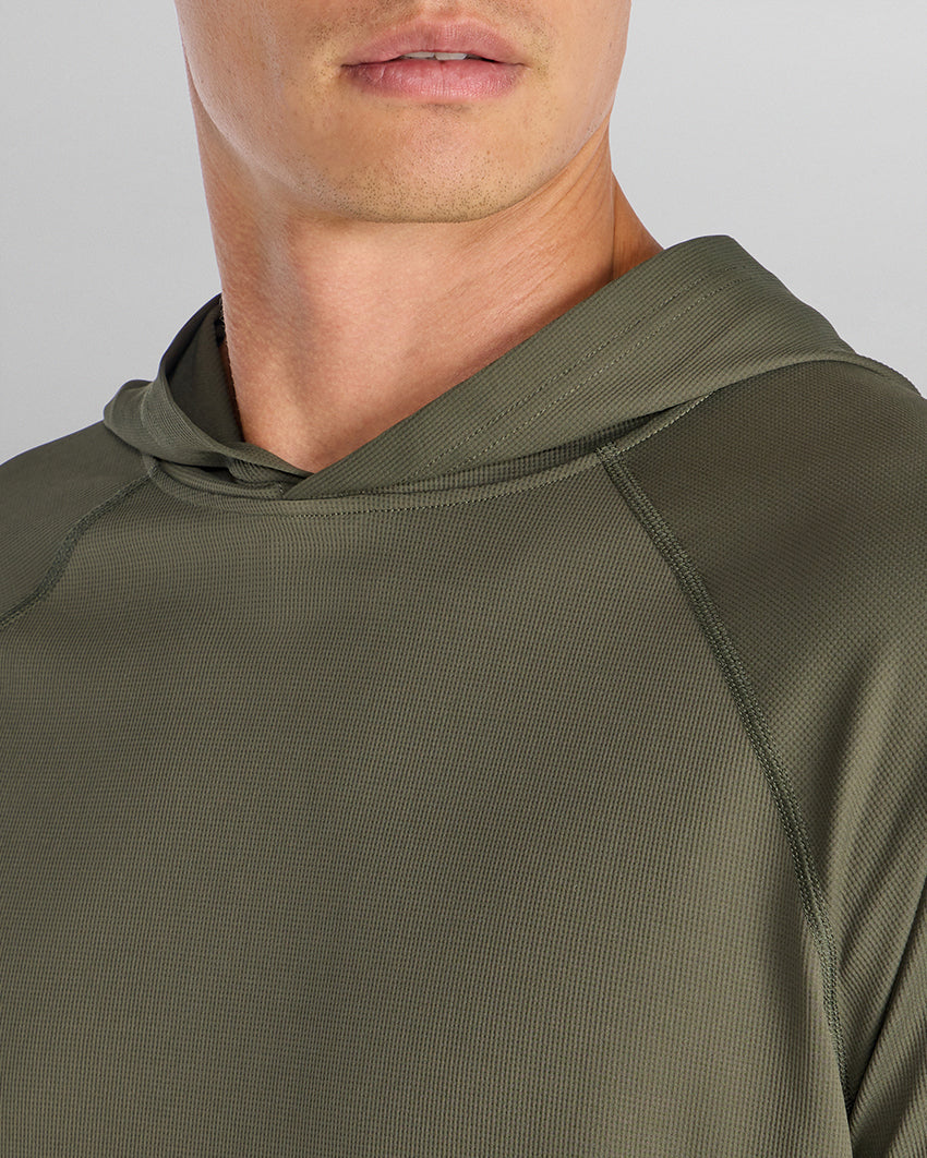 Adaptive Micro Waffle Hooded Drop-Cut