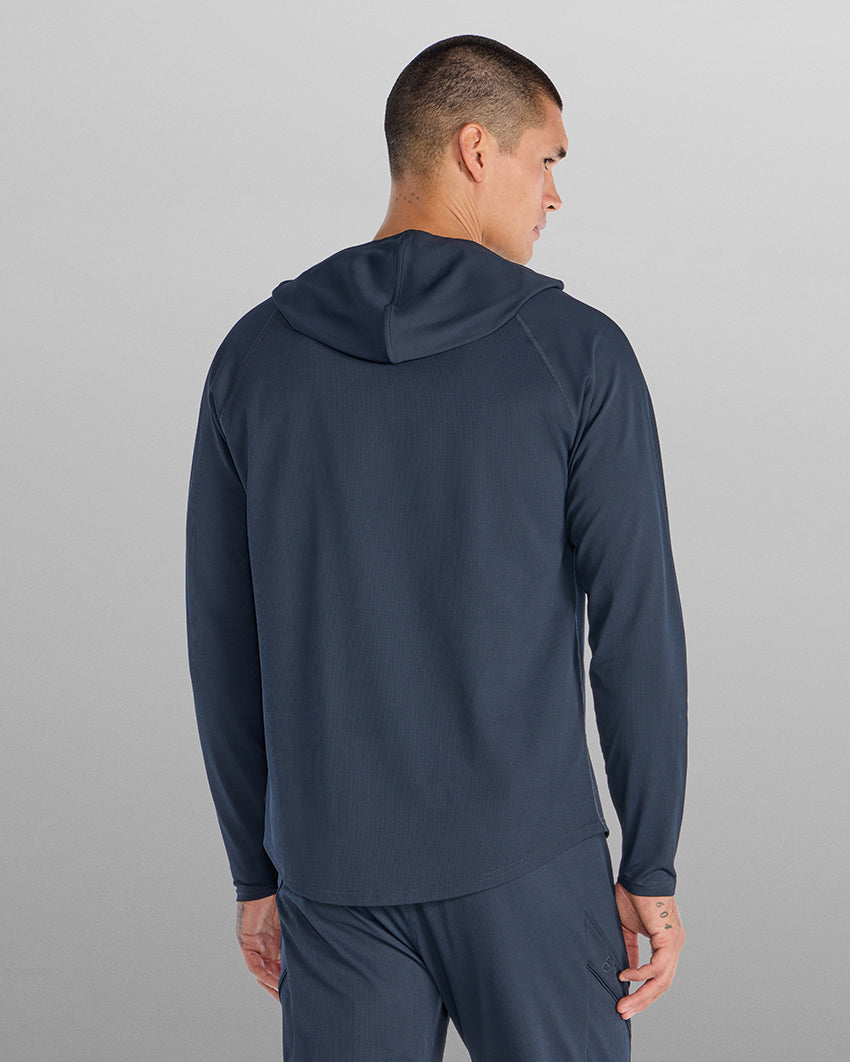 Adaptive Micro Waffle Hooded Drop-Cut