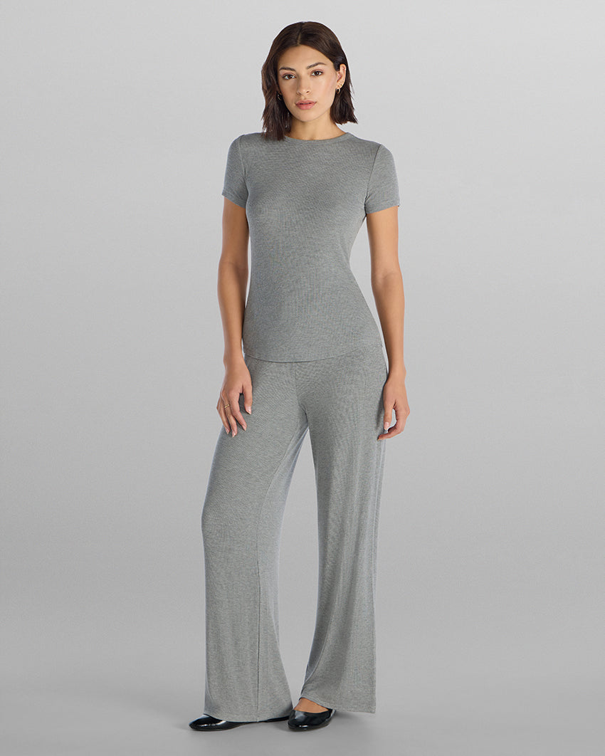 Modal Micro Rib Fitted Drop-Cut