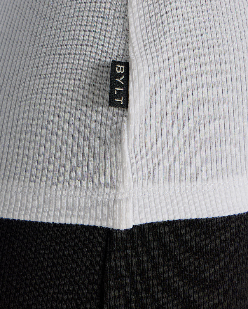 Modal Micro Rib Fitted Long Sleeve