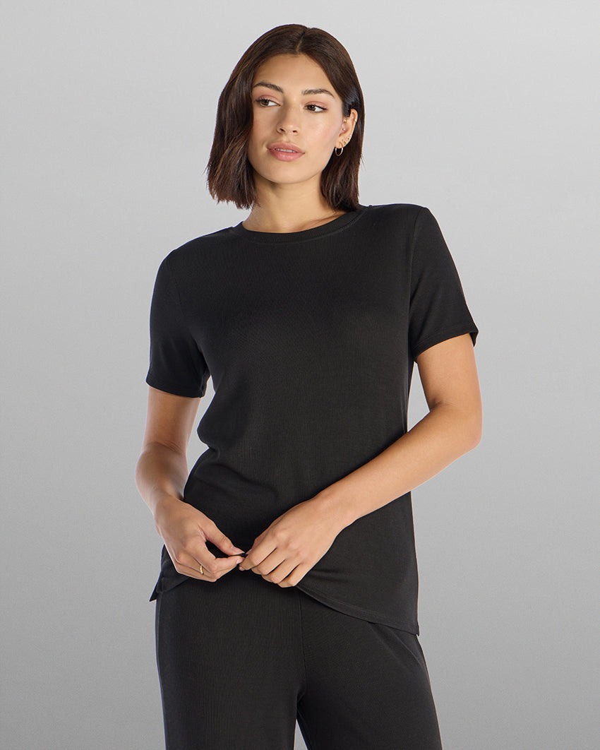 Modal Micro Rib Classic Fit Tee