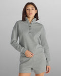 Waffle Knit Collared Pullover