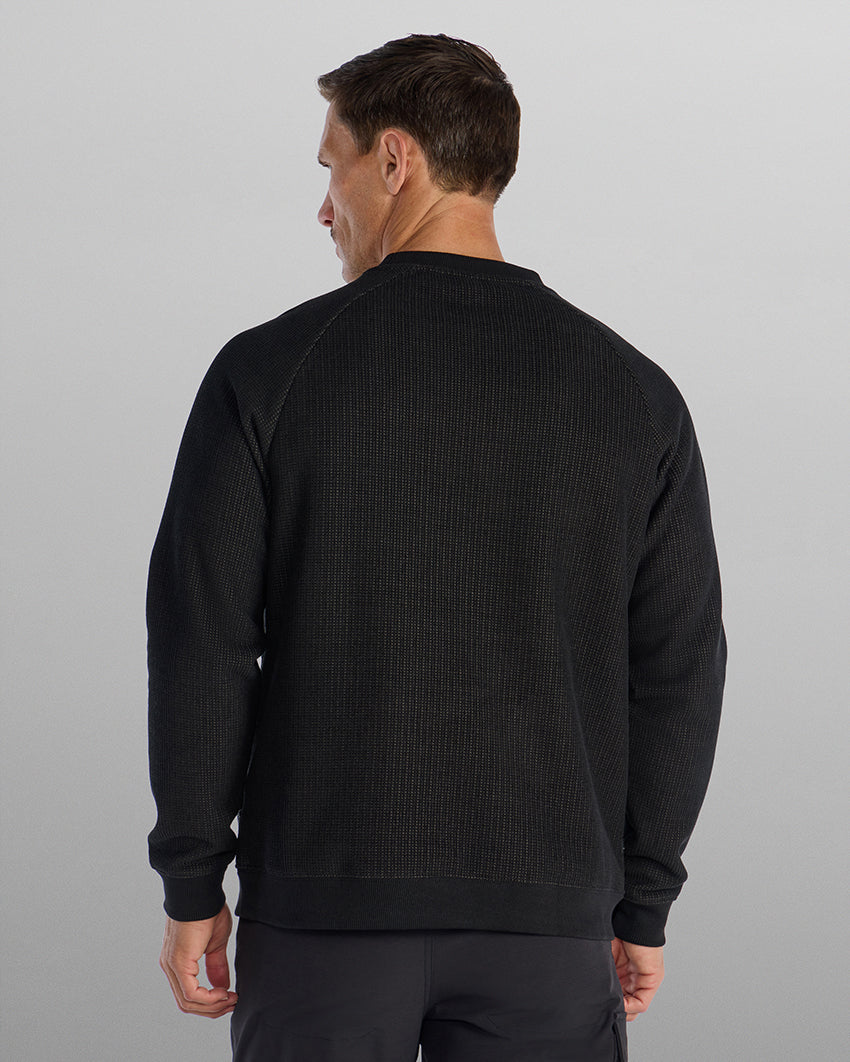 Heavyweight Waffle Crewneck