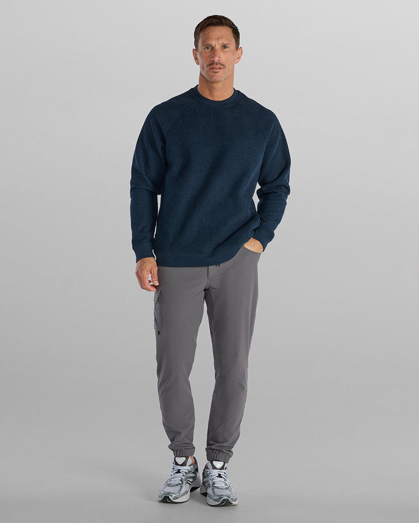 Heavyweight Waffle Crewneck