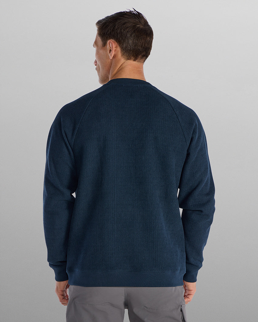 Heavyweight Waffle Crewneck