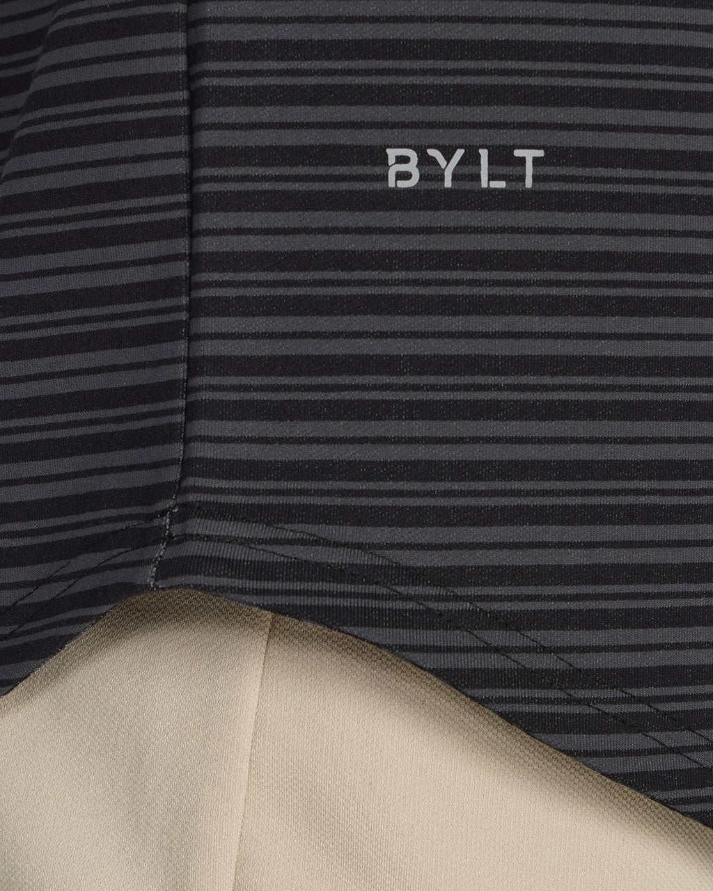 LUX Striped Drop-Cut Tee