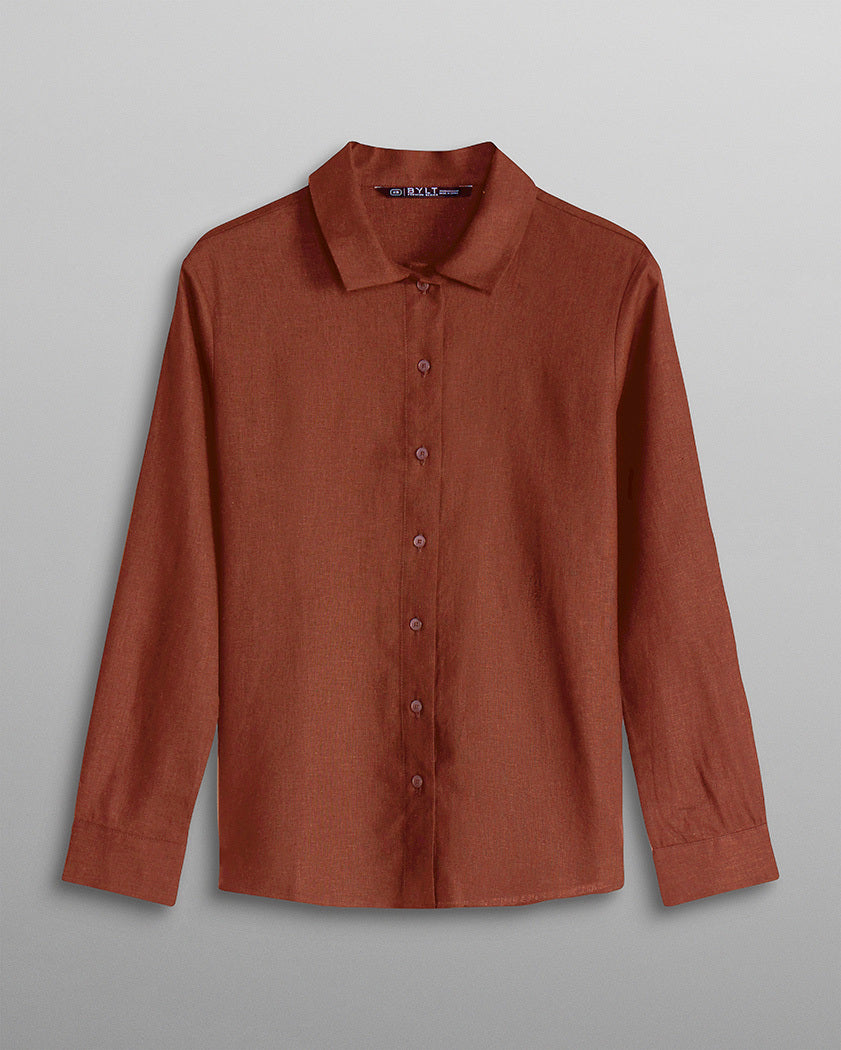 Women's Back to Basics Linen Button Down