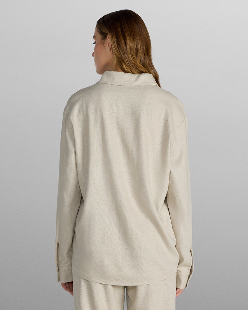 Women's Back to Basics Linen Button Down
