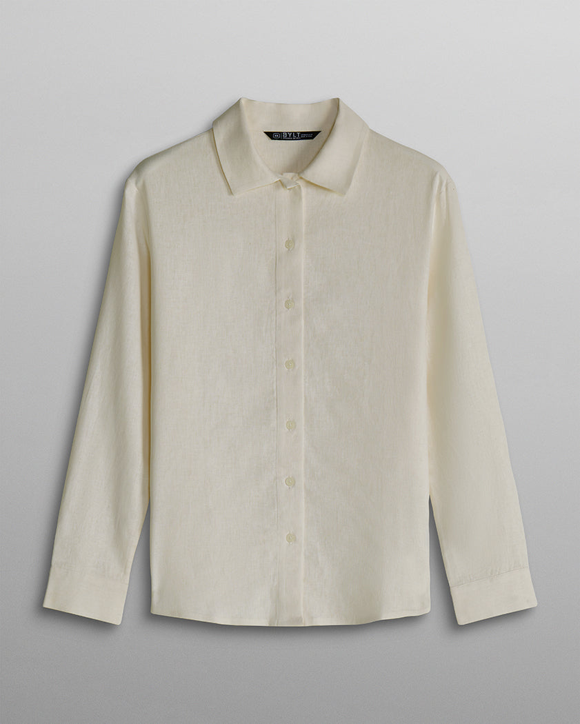 Women's Back to Basics Linen Button Down