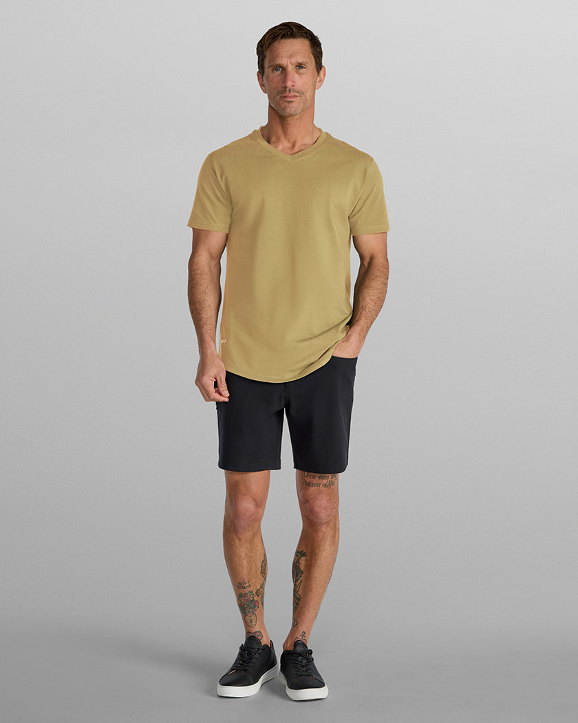 Drop-Cut V-Neck: LUX