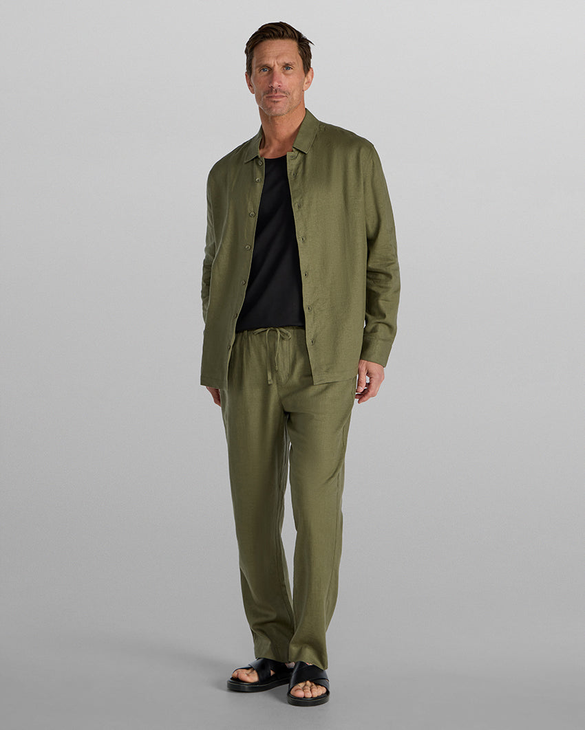 Back to Basics Linen Long Sleeve Button Down