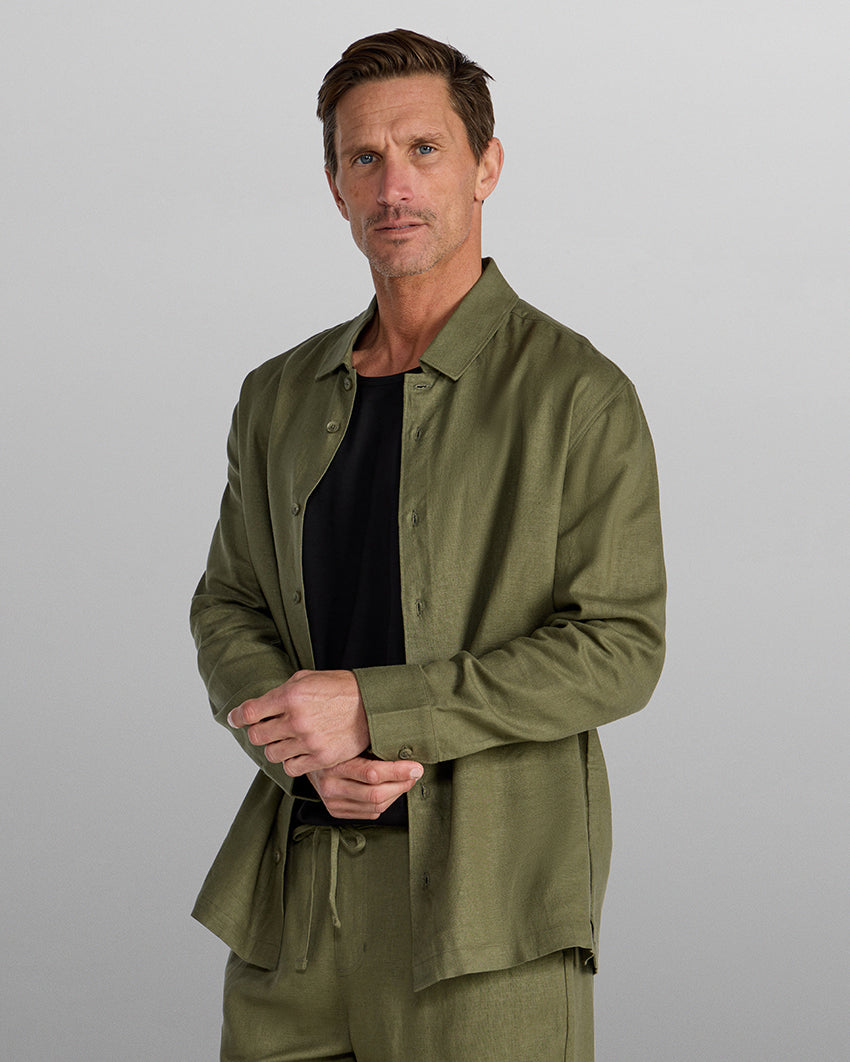 Back to Basics Linen Long Sleeve Button Down