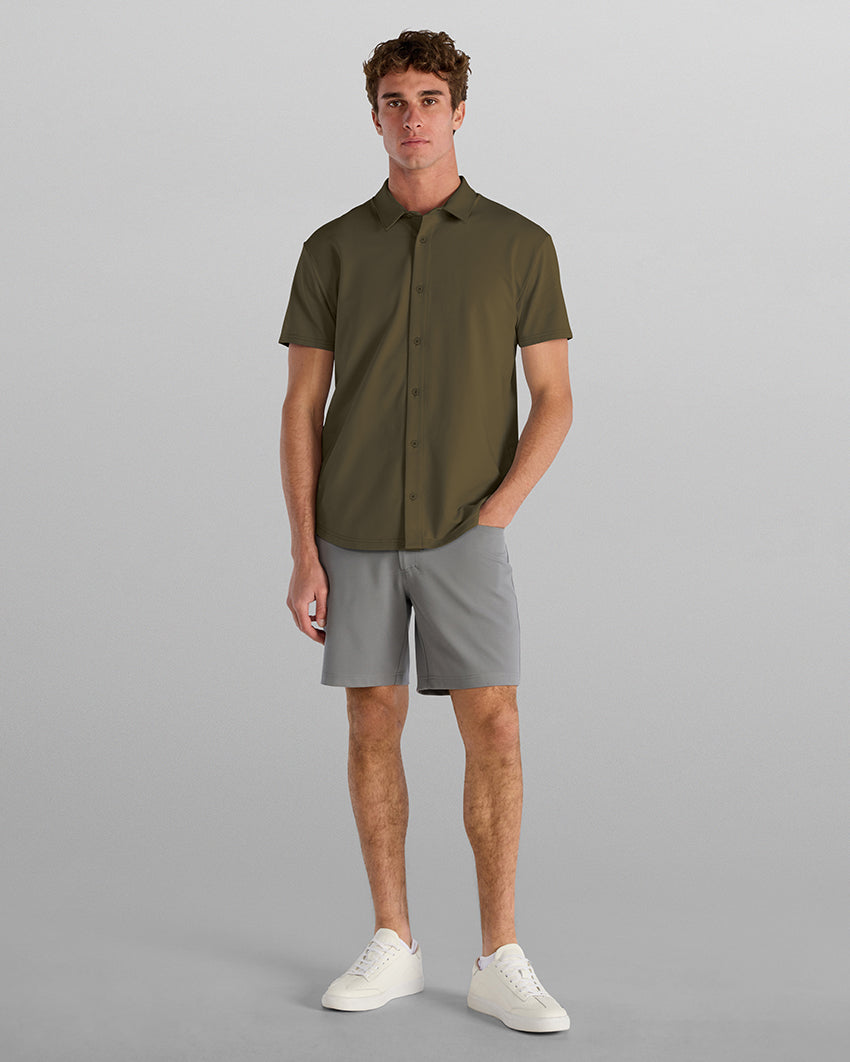 LUX Short Sleeve Button Down