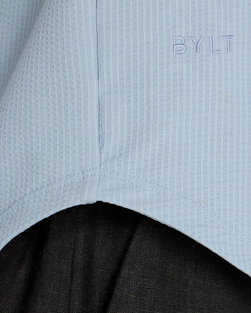 Seersucker Short Sleeve Button Down