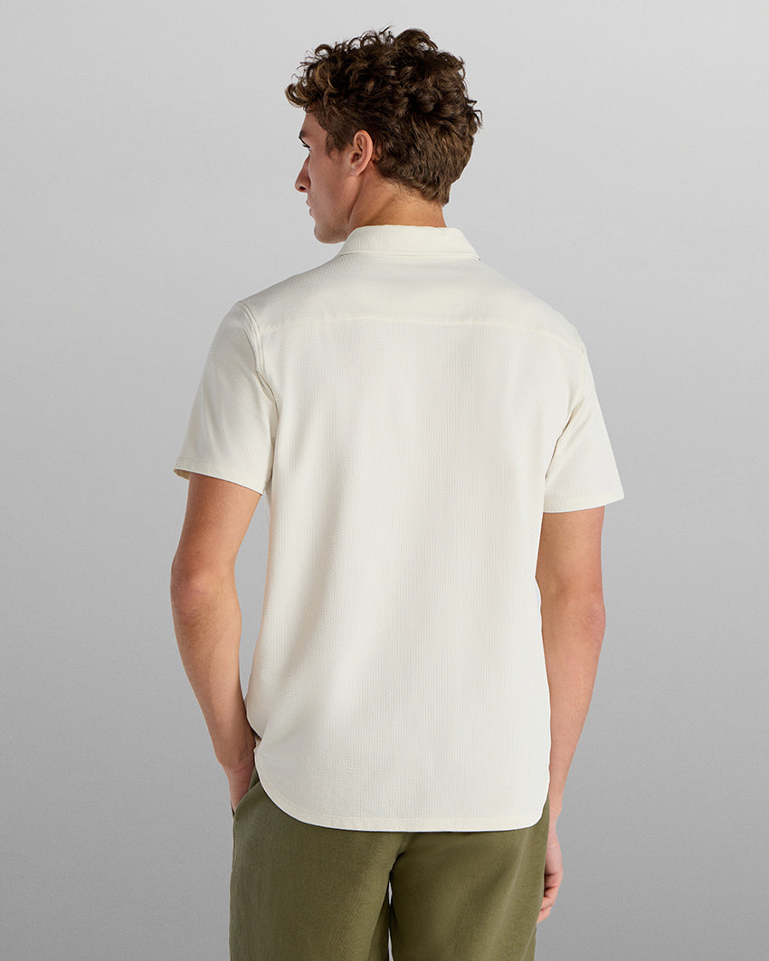 Seersucker Short Sleeve Button Down