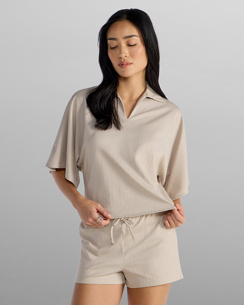 Women's Lightweight Herringbone Top