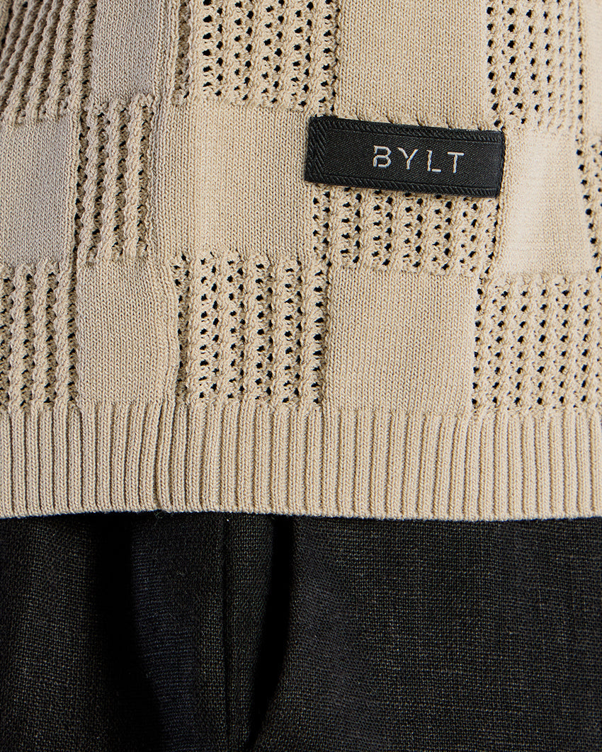 TechKnit Club Short Sleeve Button Down