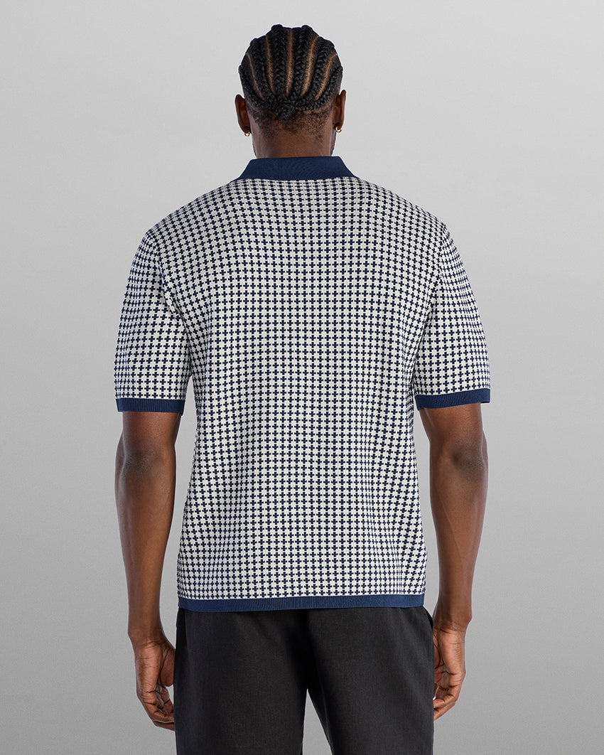 TechKnit Club Short Sleeve Button Down