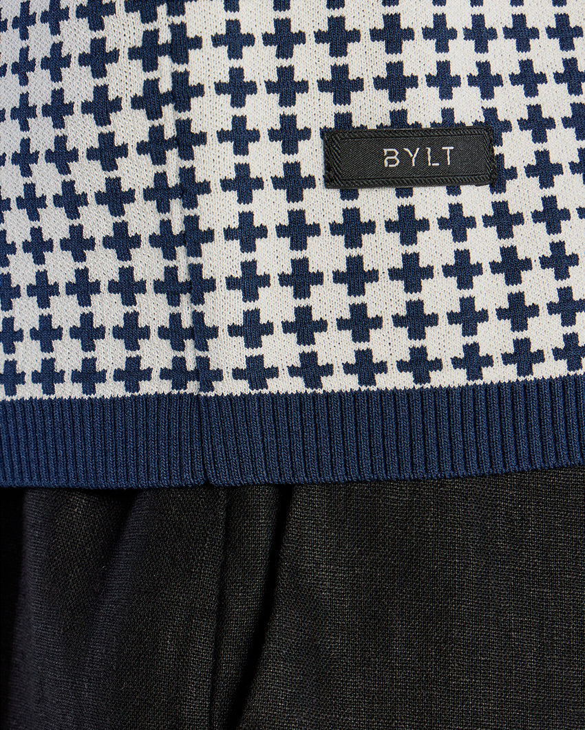 TechKnit Club Short Sleeve Button Down