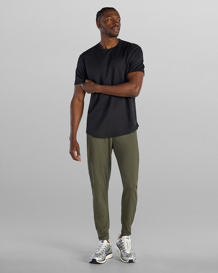Adaptive Micro Waffle Short Sleeve Drop-Cut