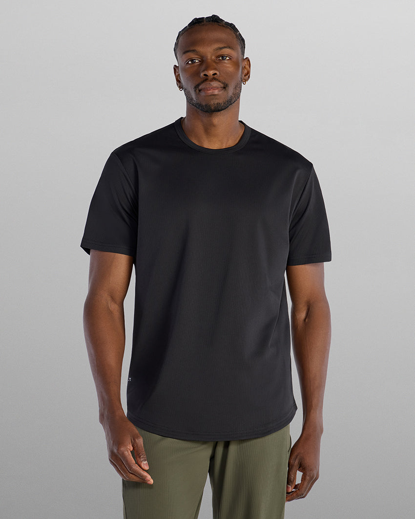 Adaptive Micro Waffle Short Sleeve Drop-Cut